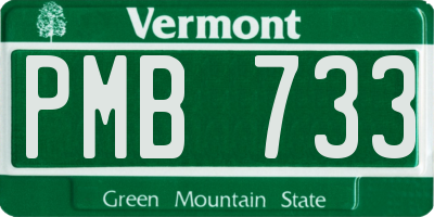 VT license plate PMB733