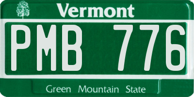 VT license plate PMB776
