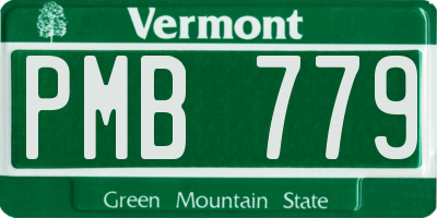 VT license plate PMB779