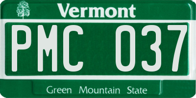VT license plate PMC037