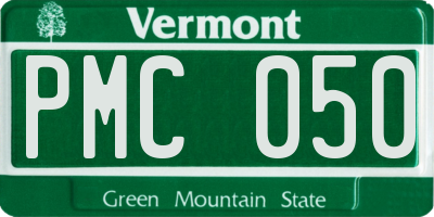 VT license plate PMC050