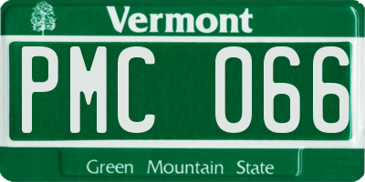 VT license plate PMC066