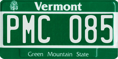 VT license plate PMC085