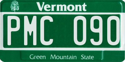 VT license plate PMC090
