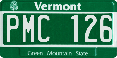 VT license plate PMC126