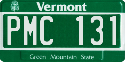 VT license plate PMC131