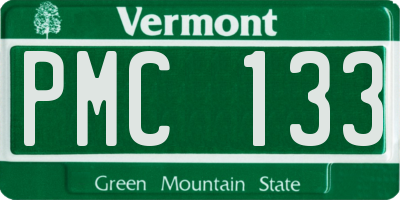 VT license plate PMC133