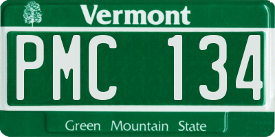 VT license plate PMC134