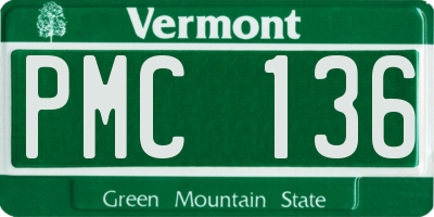 VT license plate PMC136