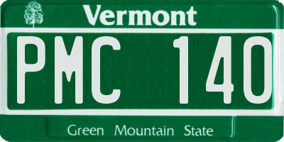 VT license plate PMC140