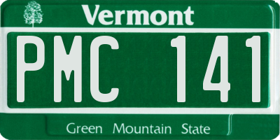 VT license plate PMC141