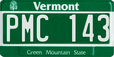 VT license plate PMC143