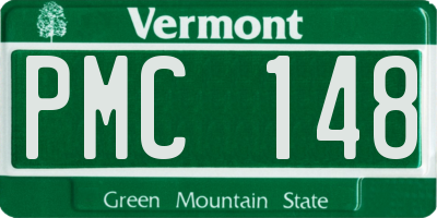 VT license plate PMC148