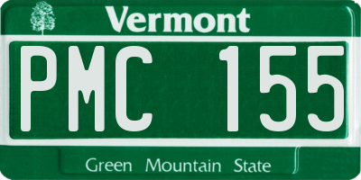 VT license plate PMC155