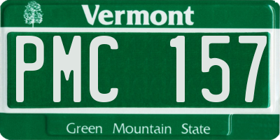 VT license plate PMC157