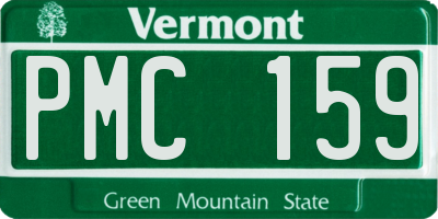 VT license plate PMC159