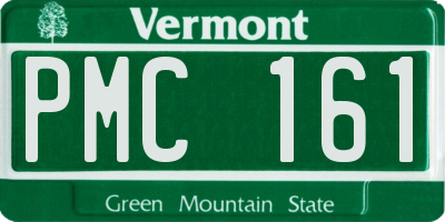 VT license plate PMC161