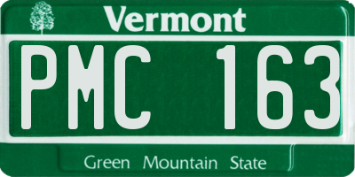 VT license plate PMC163