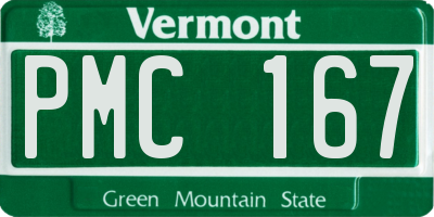 VT license plate PMC167