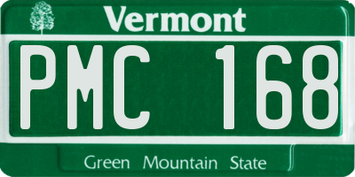 VT license plate PMC168
