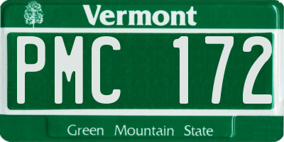 VT license plate PMC172