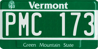 VT license plate PMC173