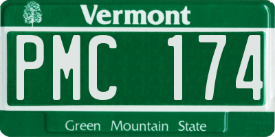 VT license plate PMC174