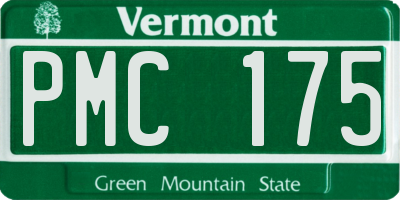 VT license plate PMC175