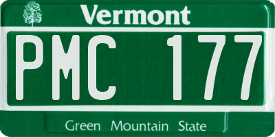 VT license plate PMC177