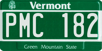 VT license plate PMC182