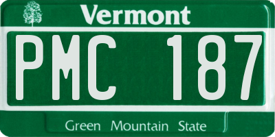 VT license plate PMC187