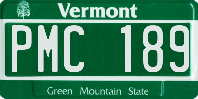 VT license plate PMC189