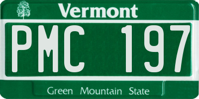 VT license plate PMC197