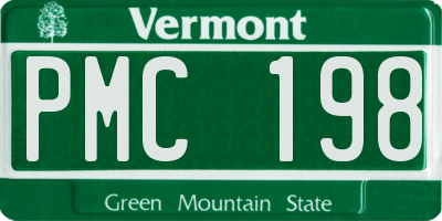 VT license plate PMC198