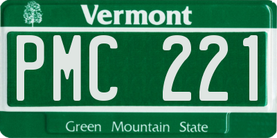 VT license plate PMC221