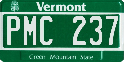 VT license plate PMC237