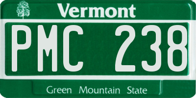 VT license plate PMC238