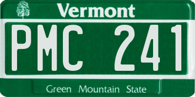VT license plate PMC241