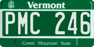 VT license plate PMC246
