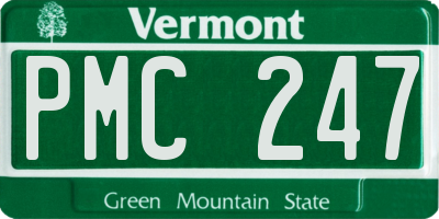 VT license plate PMC247