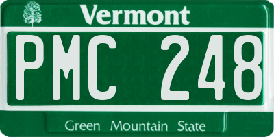 VT license plate PMC248