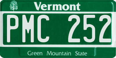 VT license plate PMC252