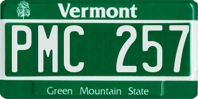 VT license plate PMC257