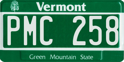 VT license plate PMC258