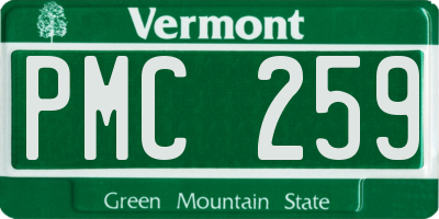VT license plate PMC259