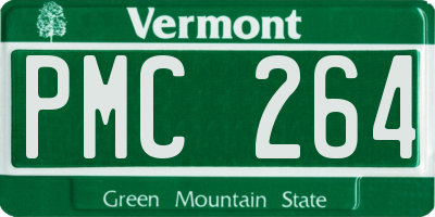 VT license plate PMC264