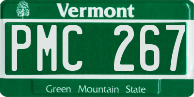 VT license plate PMC267