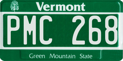 VT license plate PMC268