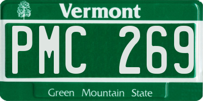 VT license plate PMC269