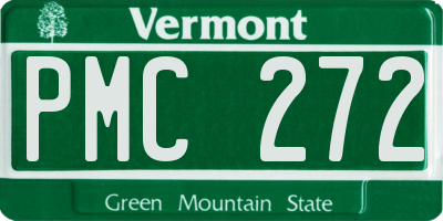 VT license plate PMC272
